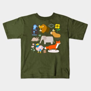 Cute Animal Friends Kids T-Shirt